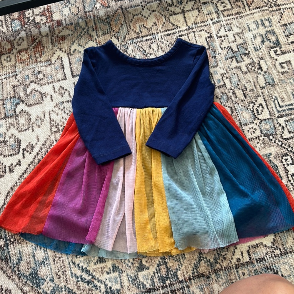 Hanna Anderson rainbow dress